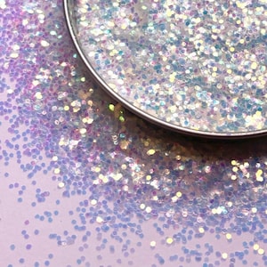 Opal Glitter, Opal Iridescent Glitter, White Glitter, White Fine Mix Glitter, Opal Fine Mix Glitter, Glitter, Mistress, 2oz