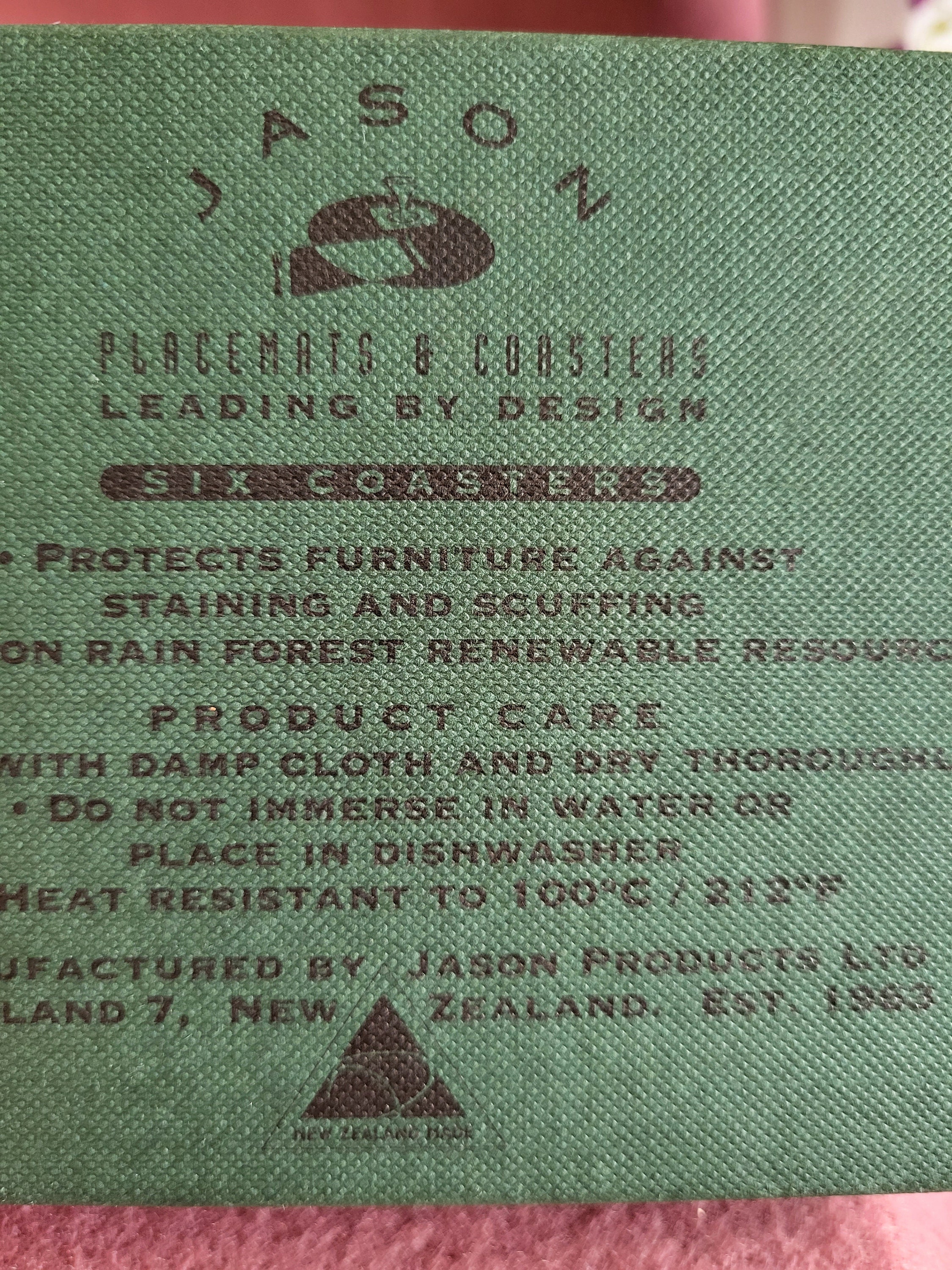 Vintage JASON claude Set 6 Placemats Hot Coaster 1963 Etsy