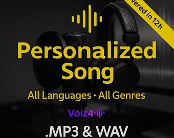 Personalized Song with Custom Lyrics Anniversary • Wedding • Birthday | Digital Download MP3
