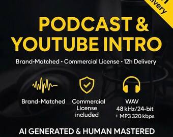 Custom Podcast Intro Music | Royalty-Free Jingle, Theme Song| YouTube  Music |