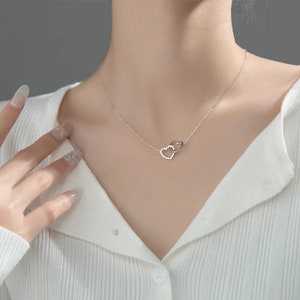 Collier coeur personnalisé avec rose véritable préservée Boîte de roses éternelles Collier prénom gravé personnalisé inclus Meilleur cadeau pour elle image 10