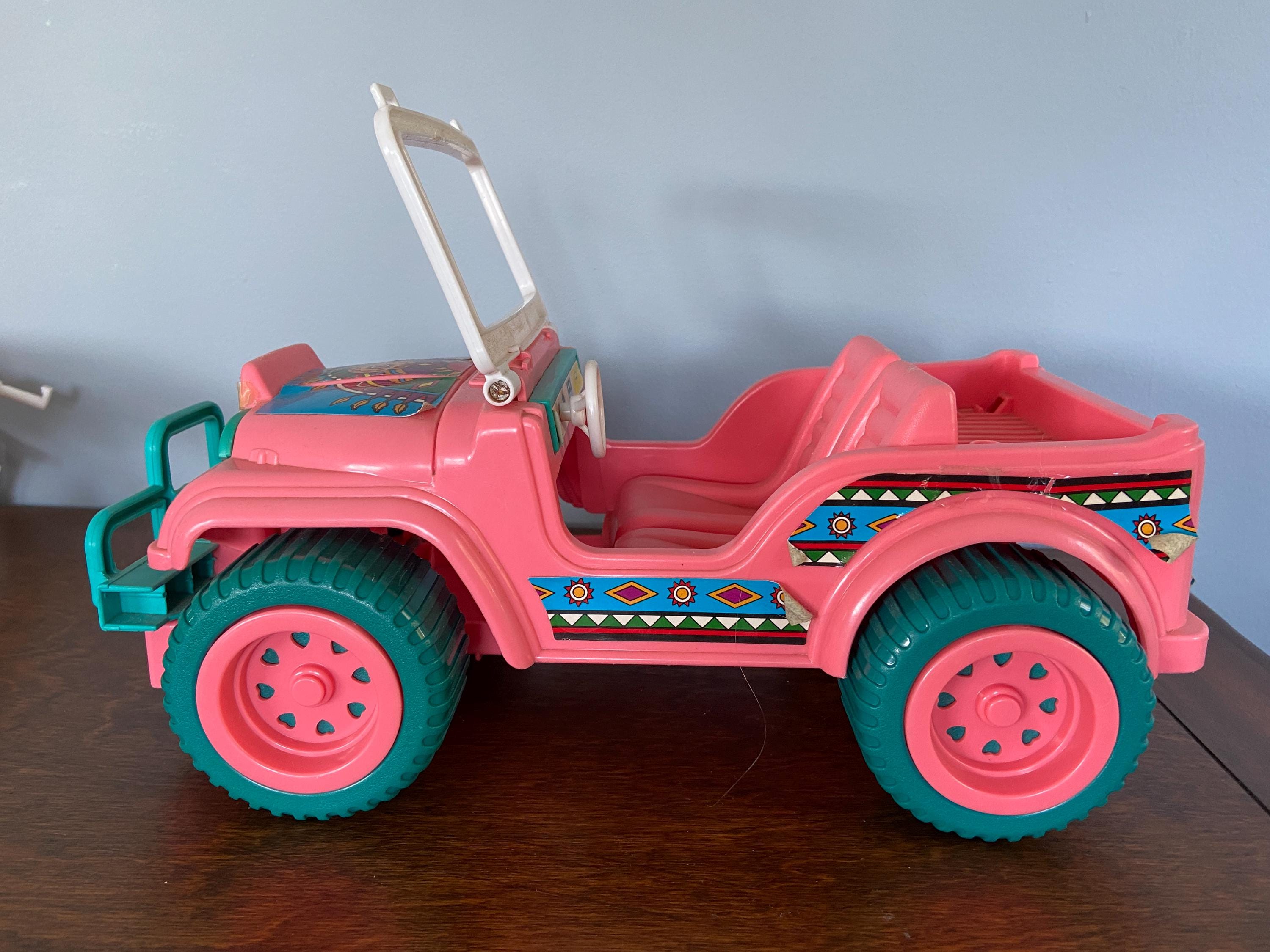 1987 Barbie Western Fun Desert Rider Pink Jeep - Vintage - Etsy