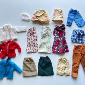 1990s Barbie doll clothes - casual and office wear - Vintage Mattel - various doll clothes - handmade and commercial