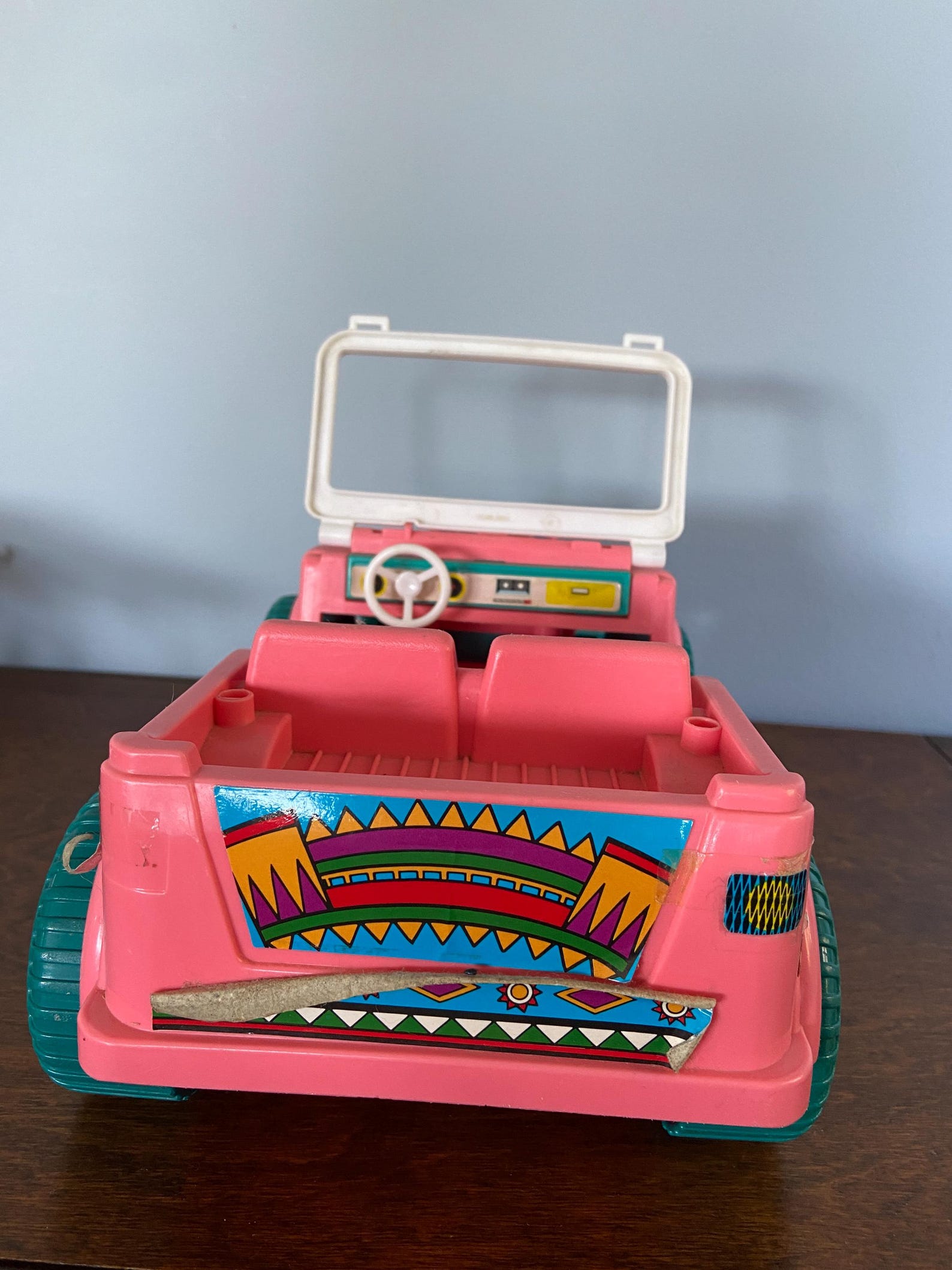 1987 Barbie Western Fun Desert Rider Pink Jeep - Vintage - Etsy