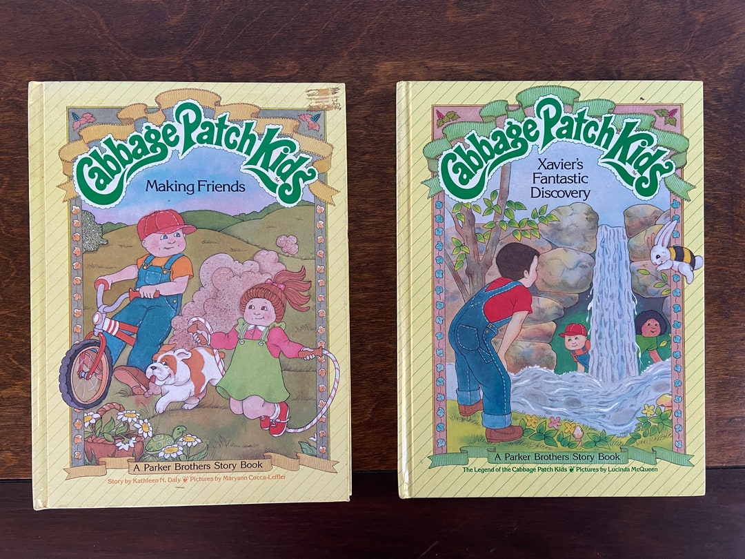1990s Vintage Cabbage Patch Kids Books - Making Friends and Xavier's Fantastic Discovery - Etsy