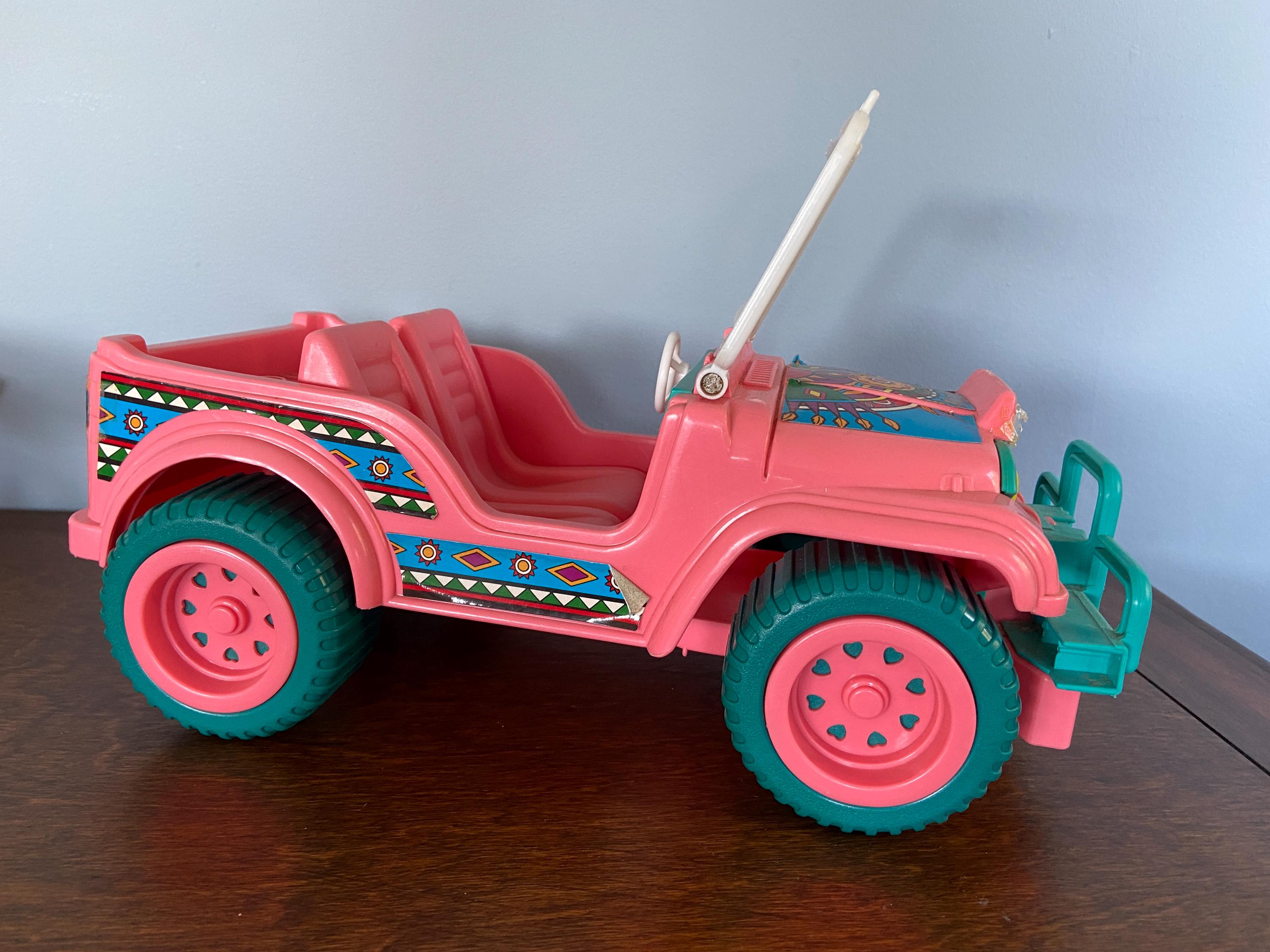 1987 Barbie Western Fun Desert Rider Pink Jeep - Vintage - Etsy