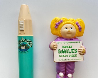 Cabbage Patch Kids - vintage toothbrush holder - partial set, 1990s