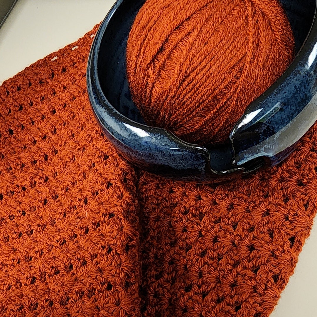 Handmade Crochet Orange Baby Blanket Super Soft Heirloom Etsy