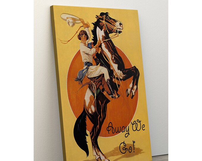Cowgirl - You can't withstand the Storm,I AM the Storm Poster Vintage