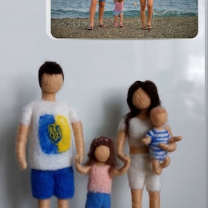 Benutzerdefinierte Familienstatue von Ihrem Foto - Personalisierte Familienfotofigur - Einzigartiges Erinnerungsgeschenk für Geburtstag oder Jubiläum