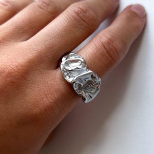 Everyday Stainless Steel Ring, Durable Silver Band, Hypoallergenic Unisex Jewelry, Affordable Gift for Him or Her, Festival Rave Punk Style