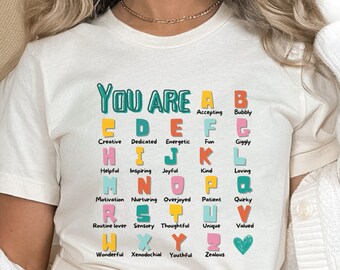 Shirt ABA-gedraganalist, shirt RBT, medeleven, Autism Advocacy, shirt speciaal onderwijs, shirt leraar, shirt leraar, ABC-shirt, cadeau leraar