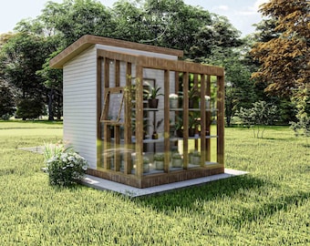 DIY Greenhouse Building Guide: 8' x 10' Garden Shed Plans (PDF & Video)