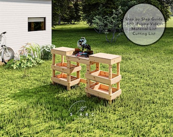 Miter Saw Station Plans: DIY Workbench with Storage (PDF & Video)