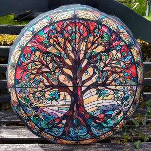 Tree of Life travel bag for 16&quot;/41cm frame, shamanic, bodhran and steel tongue drums. Padded with waterproof base and shoulder strap.