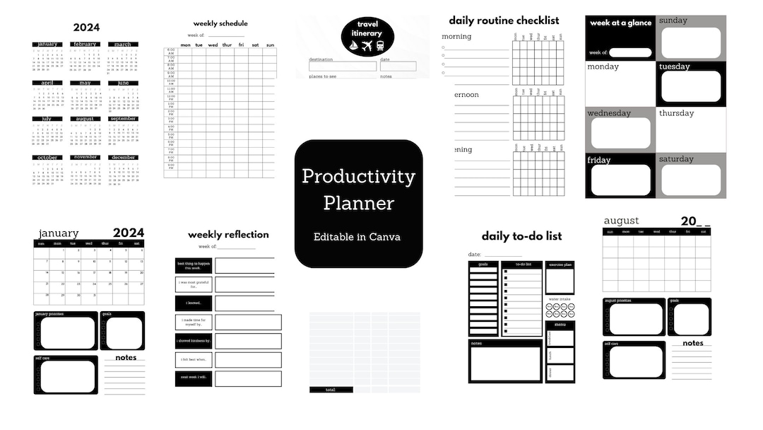 Personal Planner, Printable Planner, Planner Digital Printable ...