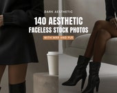 140 Faceless Digital Marketing Aesthetic Photo Bundle with MRR & PLR – Luxury Instagram Stock AI Photos l Digital Products