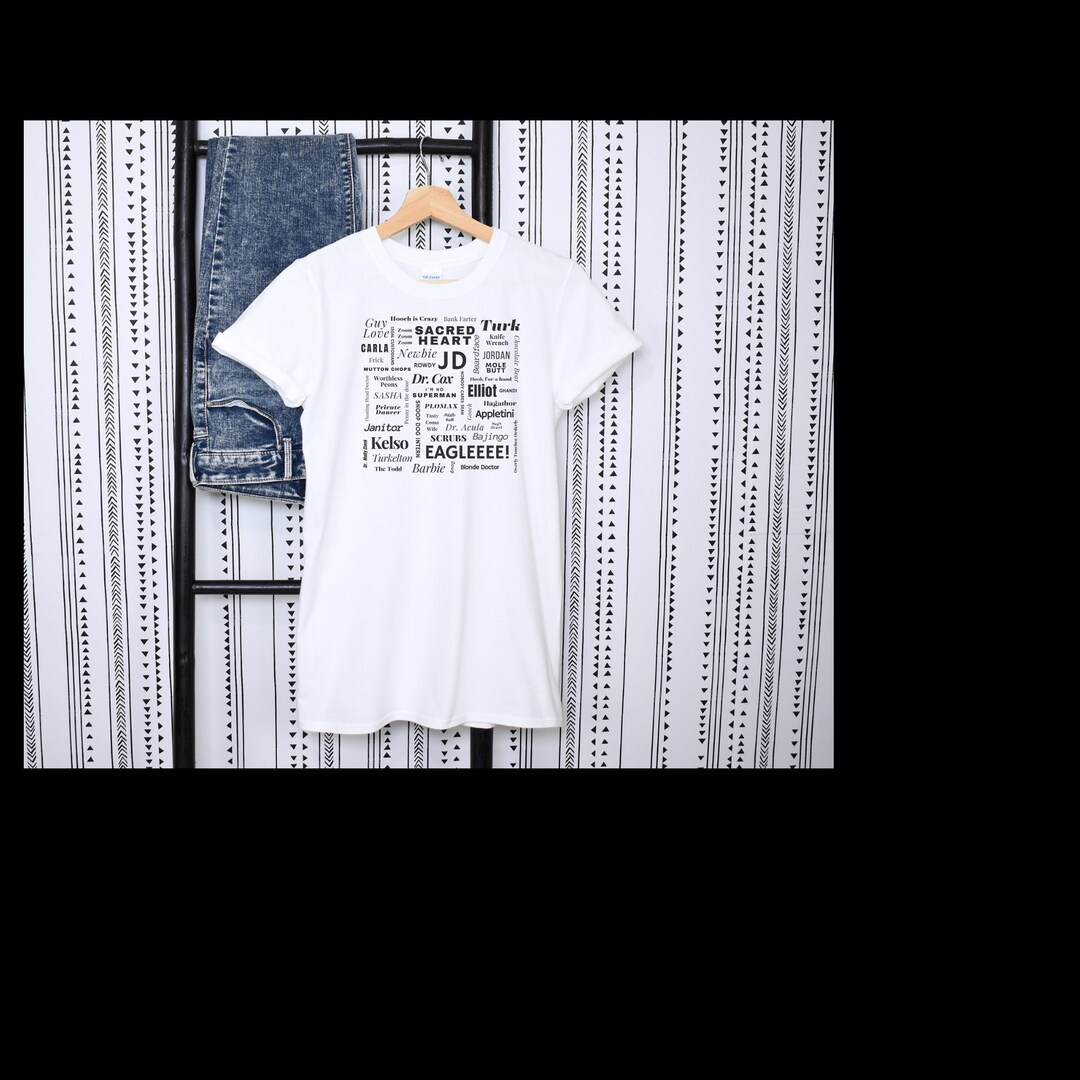 Scrubs TV Show Word Cloud Scrubs Classic TV Scrubs JD Etsy