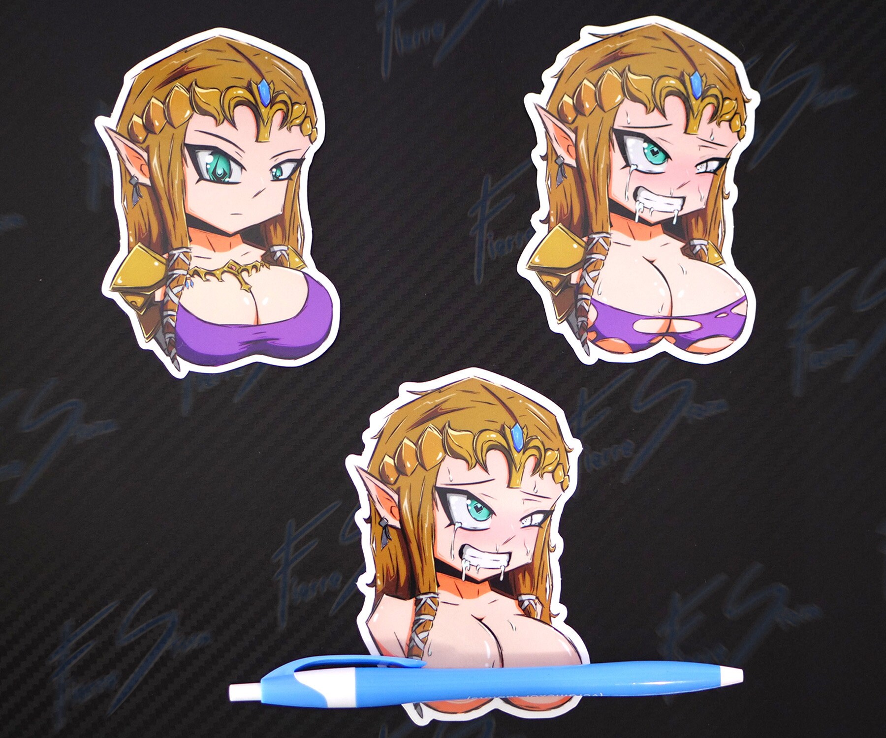 Nude Princess Zelda Waterproof Sticker - Ecchi Vinyl Decal – K-Minded