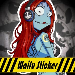 Nightmare Tattooed Sally Vinyl Glossy Sticker