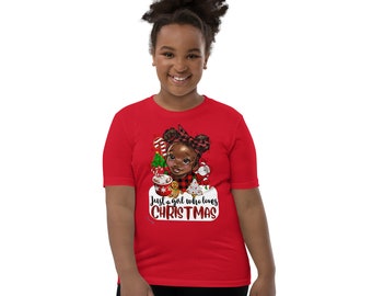 Just a girl who loves Christmas youth T-Shirt