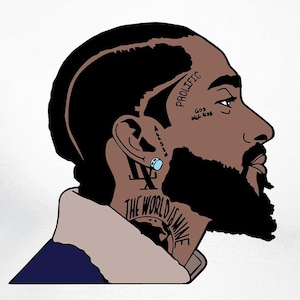 Archivos de corte de Nipsey Hussle / Cricut / Silhouette Cameo / Archivos de corte SVG / Archivos digitales / PDF / Eps / DxF / PNG / Nip