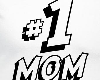 I Love My Mom Cut Files | Cricut | Silhouette Cameo | Svg Cut Files | Digital Files | PDF | Eps | DXF | PNG | Best Mother | #1 Mom