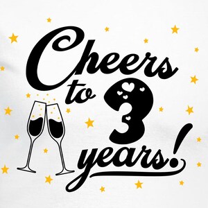 3 周年記念カップルセット カット ファイル | Cricut | Silhouette Cameo | SVG カット ファイル | デジタル ファイル | PDF | Eps | DXF | PNG | 記念日