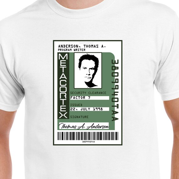 Matrix I.D. Card Digital Cut Files | Cricut | Silhouette Cameo | Svg Cut  Files | PDF | Eps | DXF | PNG | the Matrix - Etsy
