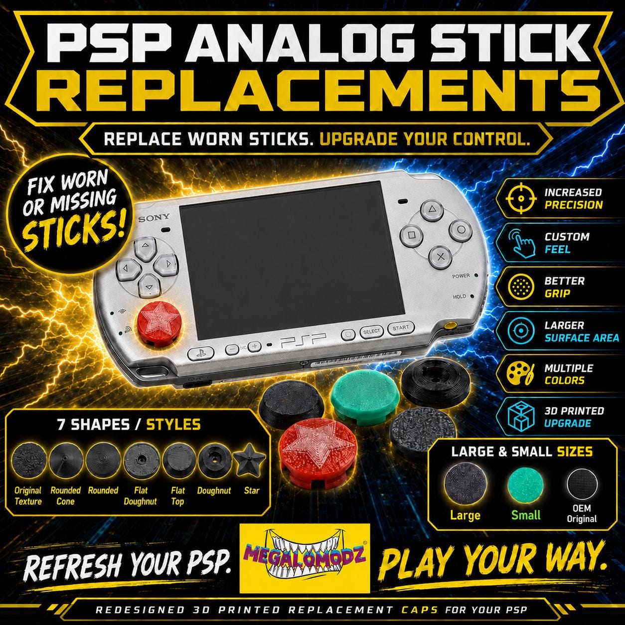 Replacement Analog Sticks for PSP !BOGO!DEAL! - Etsy