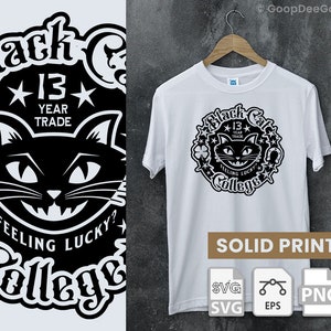Black Cat College - Schoollogo - SVG, PNG, EPS