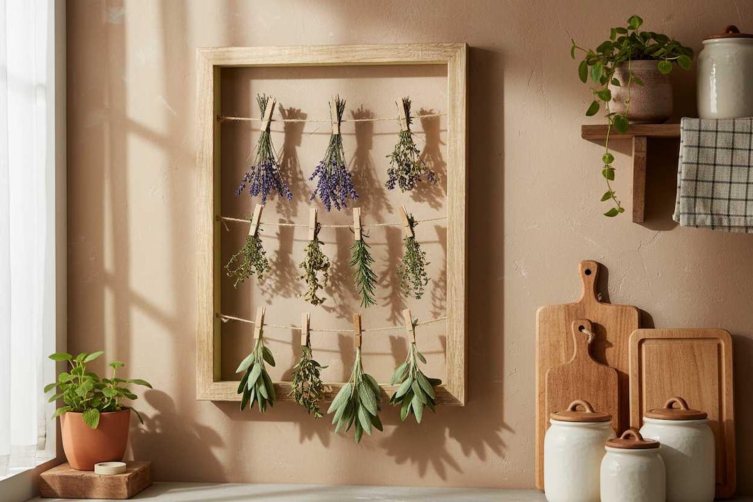 Garden-to-Kitchen Herb Drying Frame (8×10)