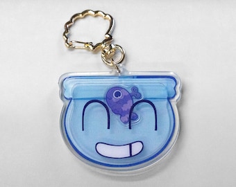 Finn - Dandy's World - shaker keychain 2 inch
