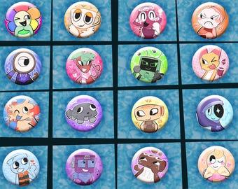 Dandy's World Choose Your Character (Single Large Pin - 2.25 inch)