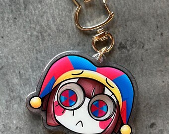 Pomni - TADC / The Amazing Digital Circus - shaker keychain 2.5 inch