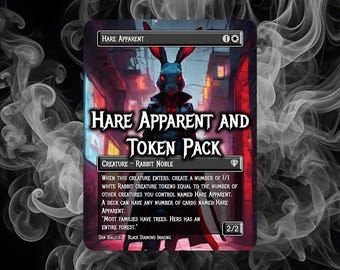 Hare Apparent and Rabbit token pack #2 - Magic The Gathering Playtest Proxy Cards
