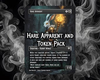Hare Apparent and Rabbit token pack #5 - Magic The Gathering Playtest Proxy Cards