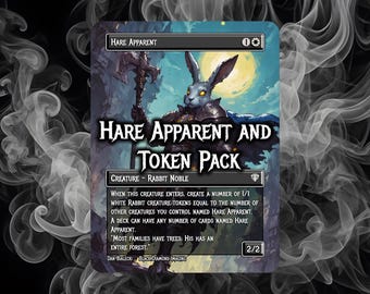 Hare Apparent and Rabbit token pack #3 - Magic The Gathering Playtest Proxy Cards