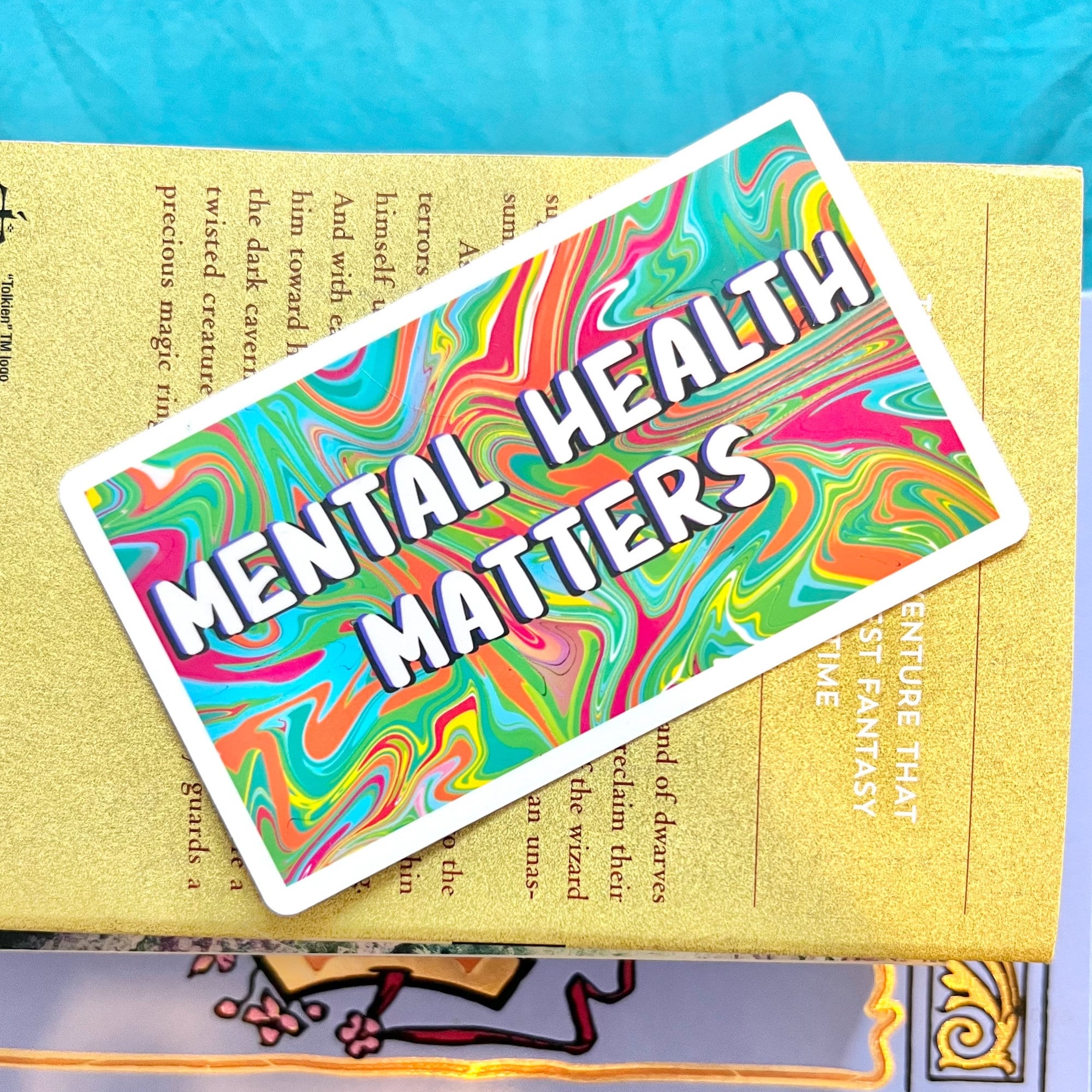 Mental Health Matters Sticker | Green Tie Dye Swirl Trippy - Etsy