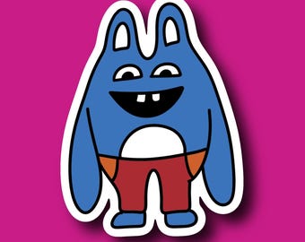 Bingo Bronson Sticker | broad city Abbi ilana tv show funny cartoon vinyl holographic waterproof kindle water bottle laptop reusable