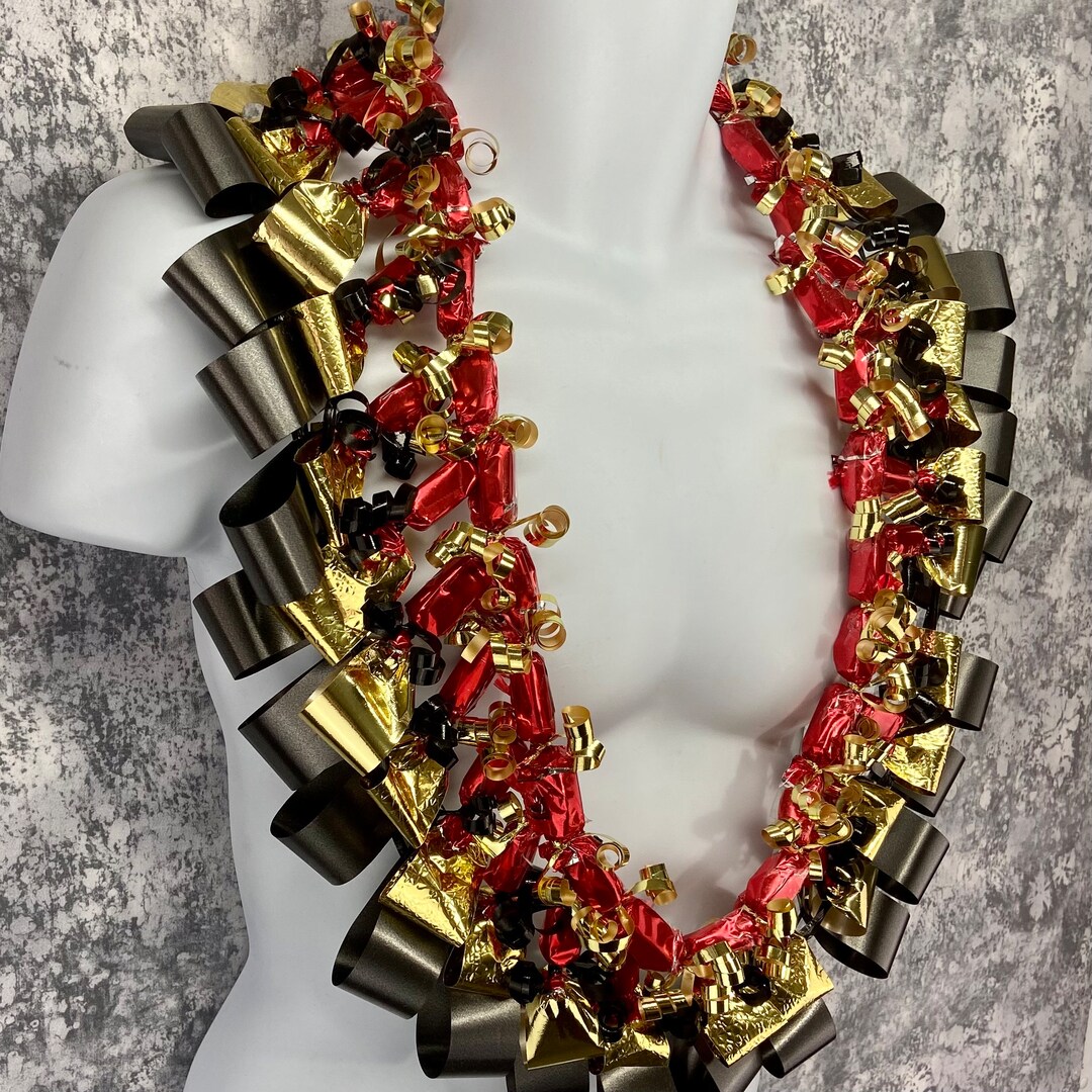 Sisi Candy Lei Necklace 34 Inches GOLD BLACK RED for Party Etsy