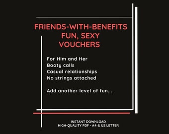 Friends with Benefits and Booty Call Sexy Fun Vouchers and Coupons