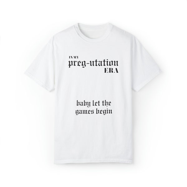 Reputation Era Pregnancy Tee - Taylor Swift-Inspired Maternity Relaxed-Fit Shirt - In My Preg-utation Era