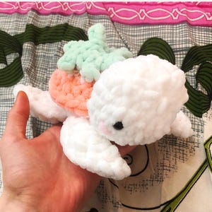 Crochet strawberry turtle
