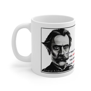 Nietzsche &#39;Awake&#39; Coffee Mug gift with quote