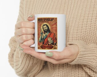 Holy Grounds Coffee mug with bible quote gift