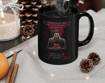 Albert Camus 'Invincible Summer' coffee mug gift