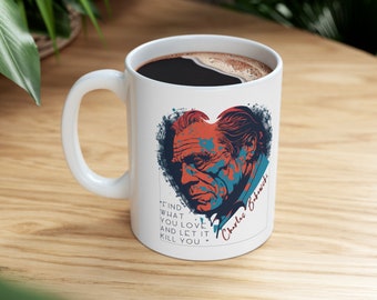 Charles Bukowski 'Find what you Love' Coffee Mug