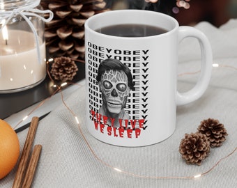 They Live 'OBEY' movie coffee mug gift