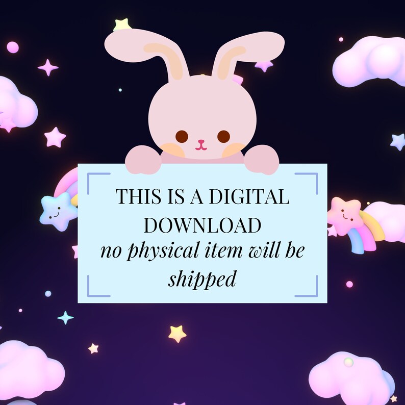 Printable Kawaii Calendar 2024, PDF Downloadable Pastel Cute Animals
